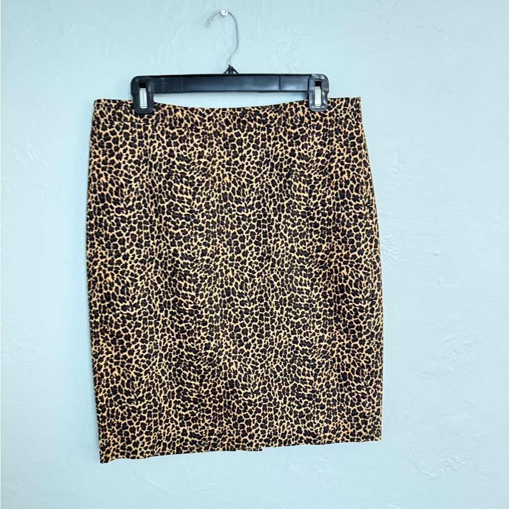 I Crew Leopard Print Women's Skirt